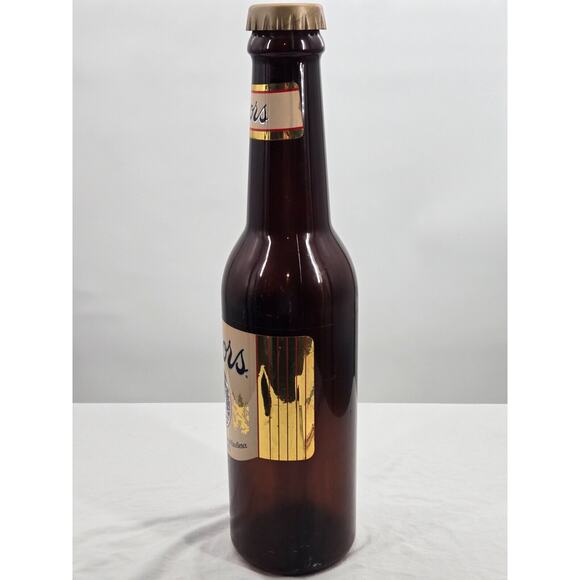 VINTAGE COORS LIGHT 23" BEER BOTTLE COIN CHANGE BANK‎ WITH REMOVABLE CAP Plastic - Picture 5 of 8